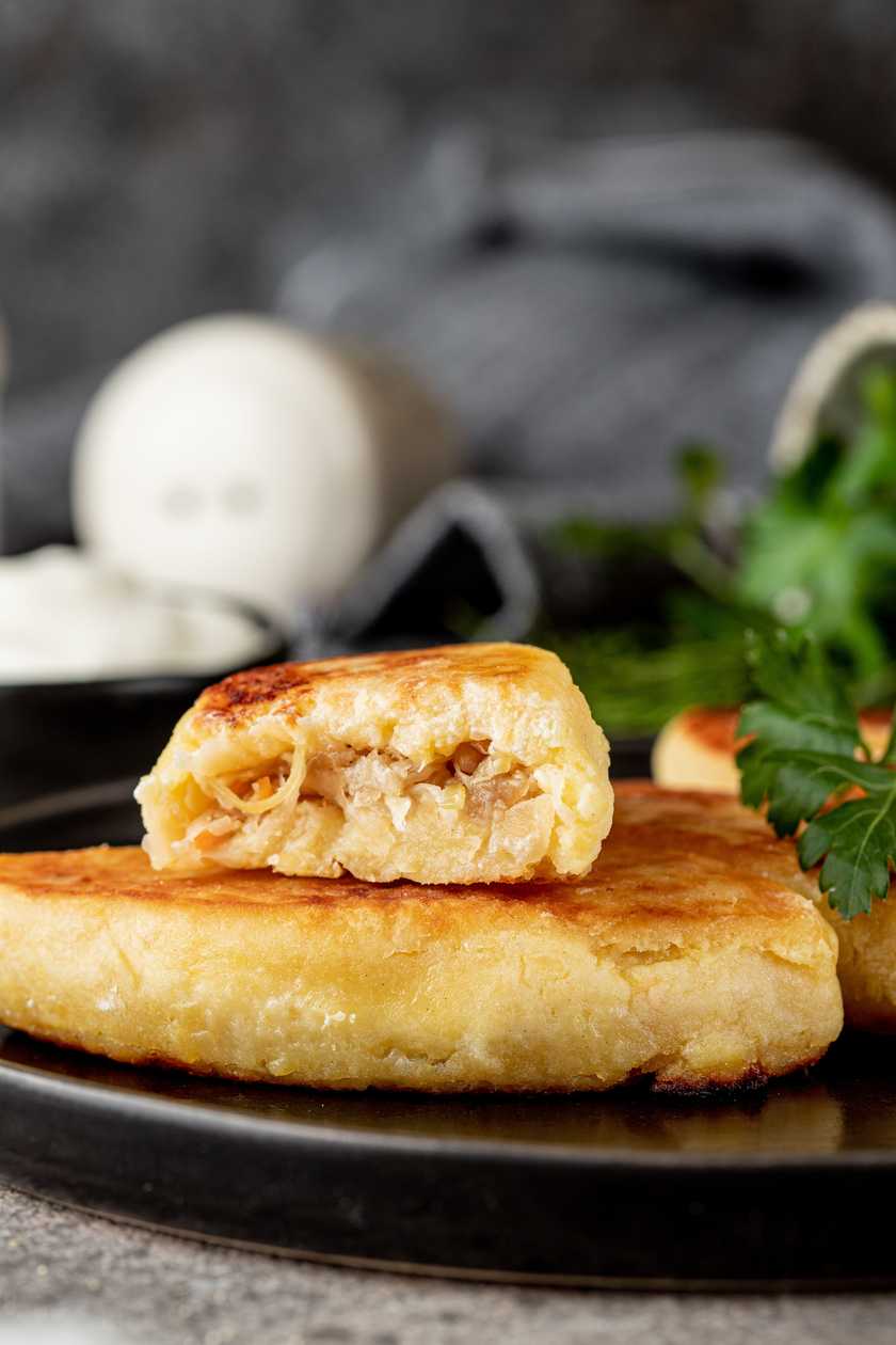 Frozen Potato Zrazy with Cabbage