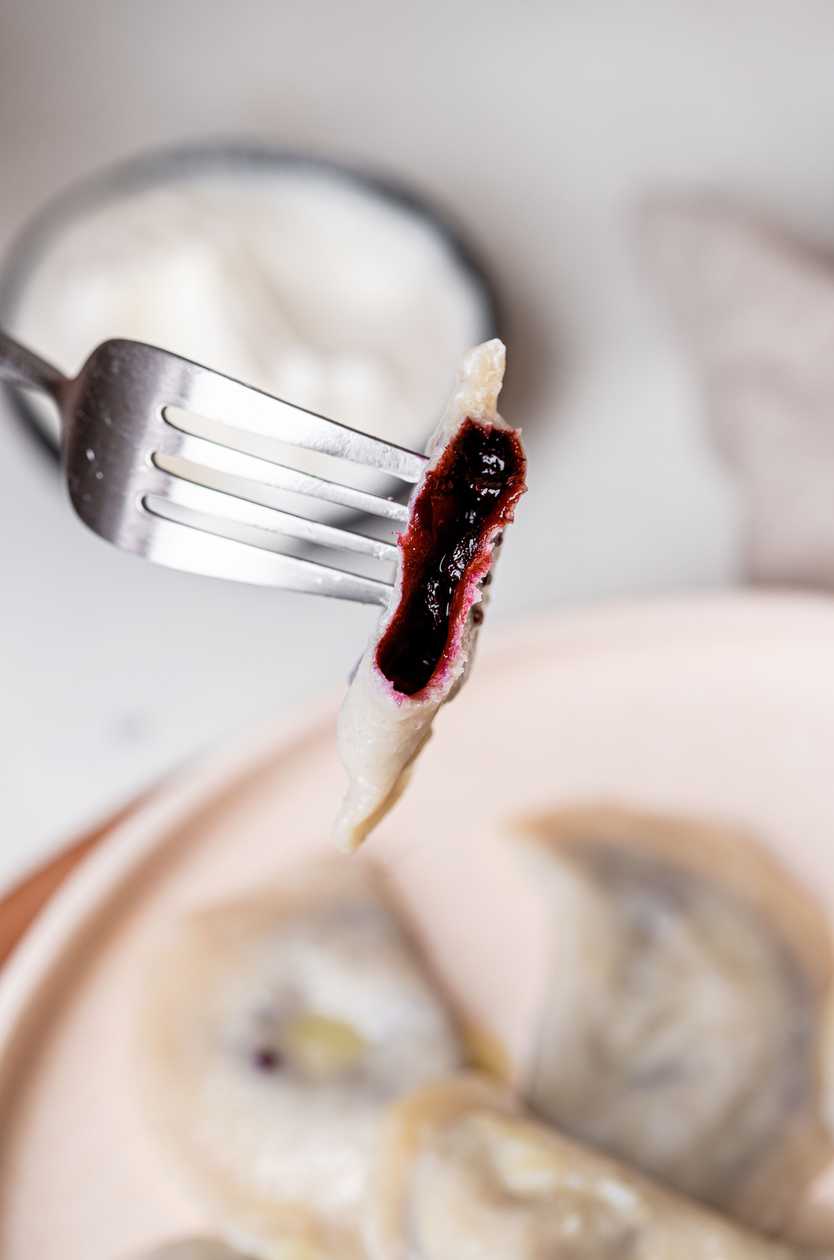 Frozen Varenyky with Blueberries