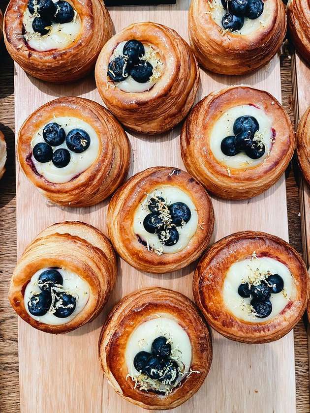 Daniš mini citrón-čučoriedka | Danish mini lemon-blueberry