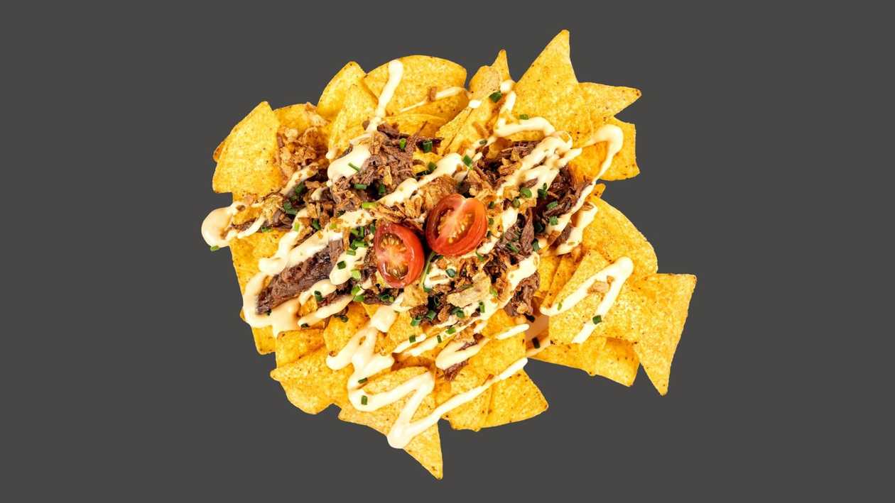Nachos su plėšyta jautiena