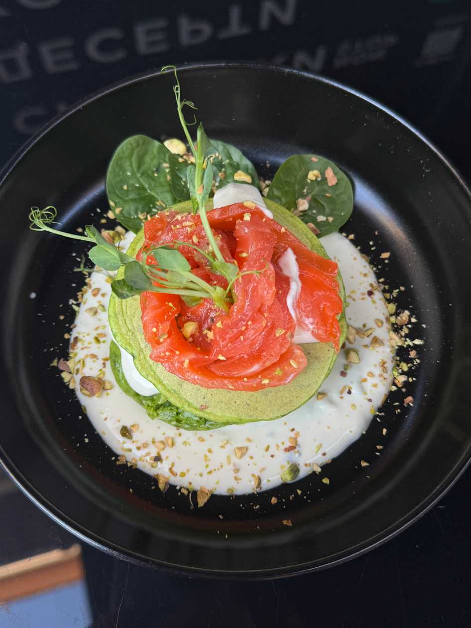 Шпинатні панкейки