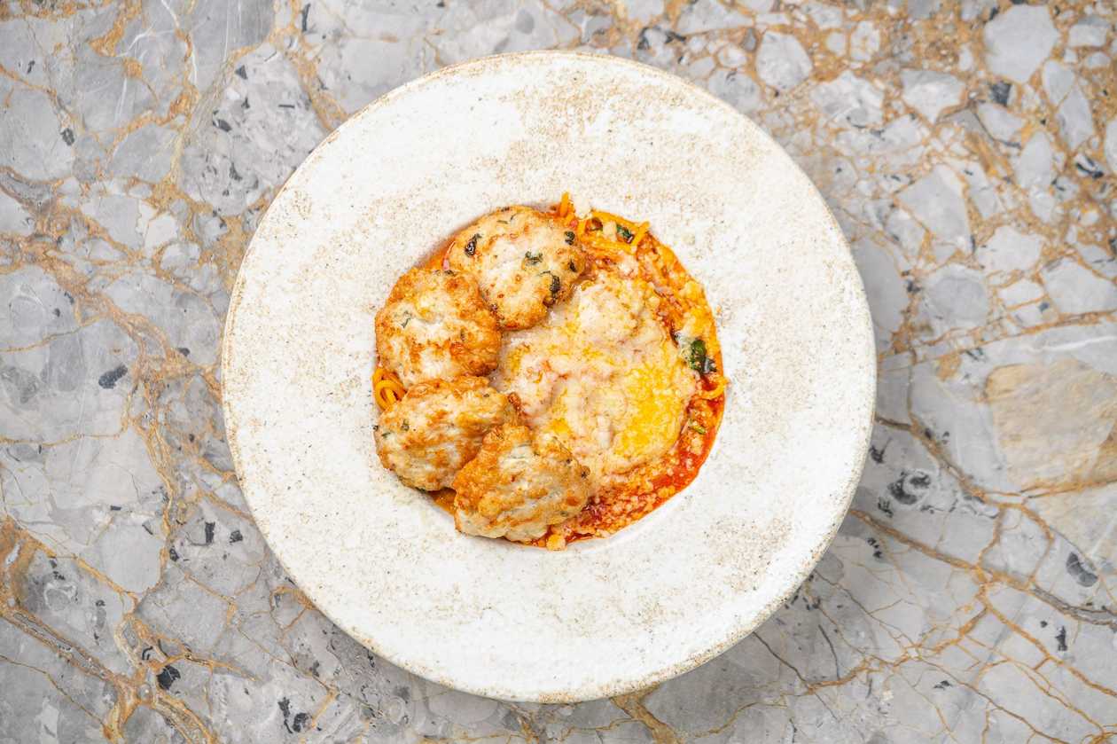 NEW! SPAGHETTI CON POLPETTE DI POLLO