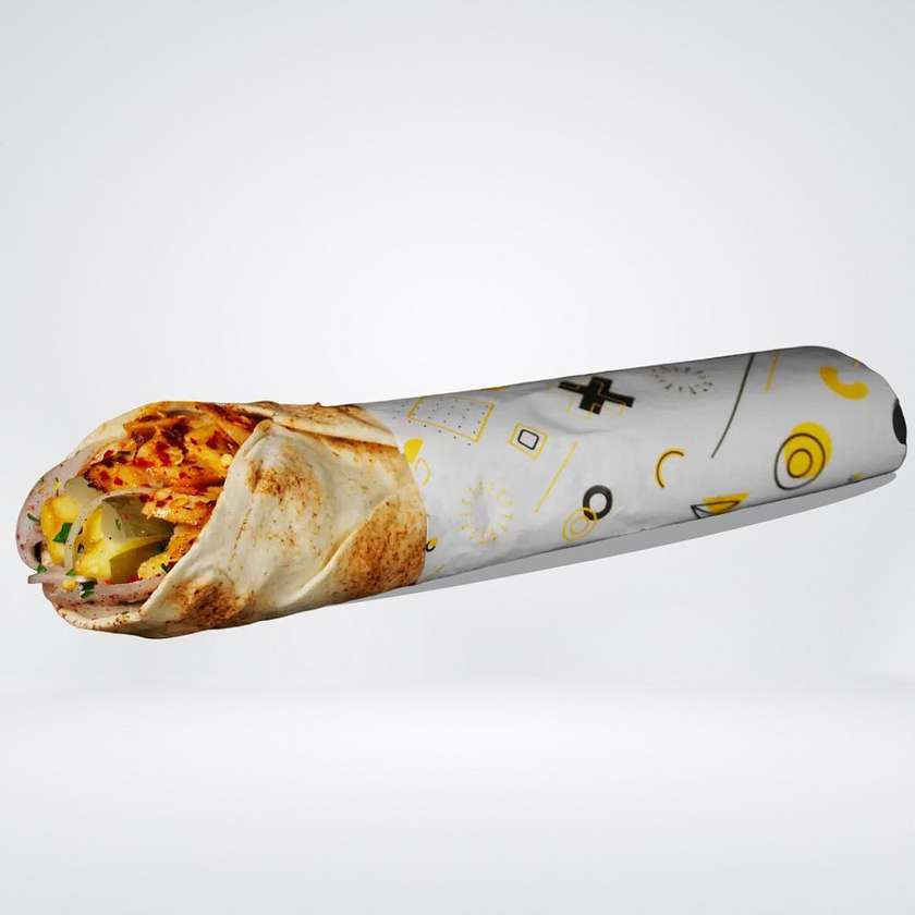 Pikantni Shawarma Wrap s Hranolkami