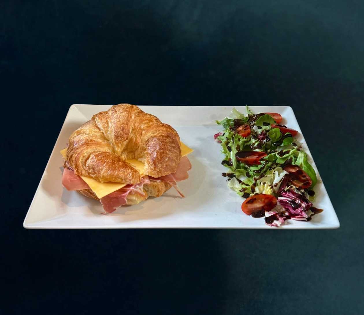 Croissant Jamon and Cheddar