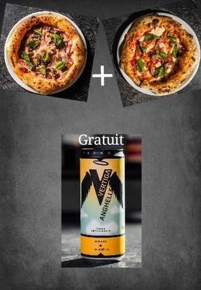 Combo 2 Pizza + BIRRA VERTIGA ANGHELLES 330ml gratis