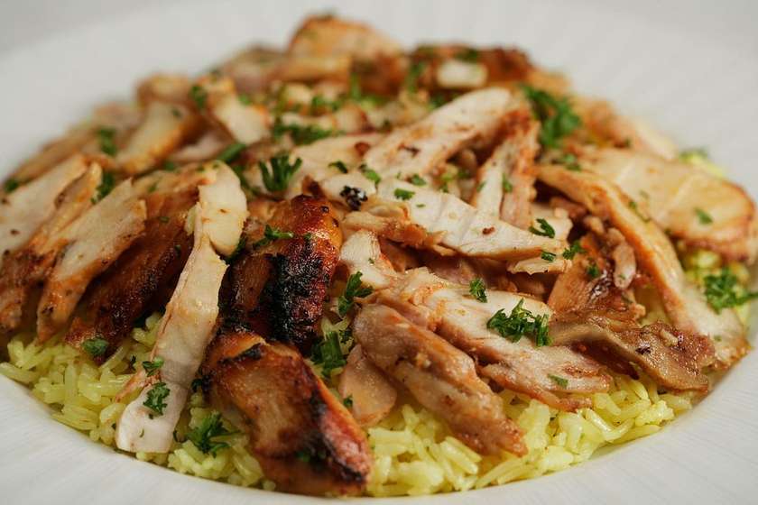 Shawarma s nadýchanou basamti rýží