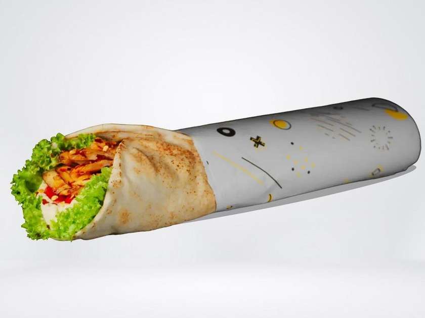 Shawarma Wrap s Hummusem