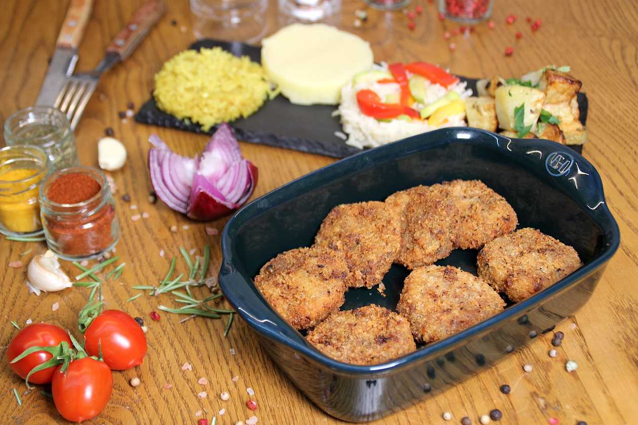 Chiftele din curcan cu garnitură la alegere