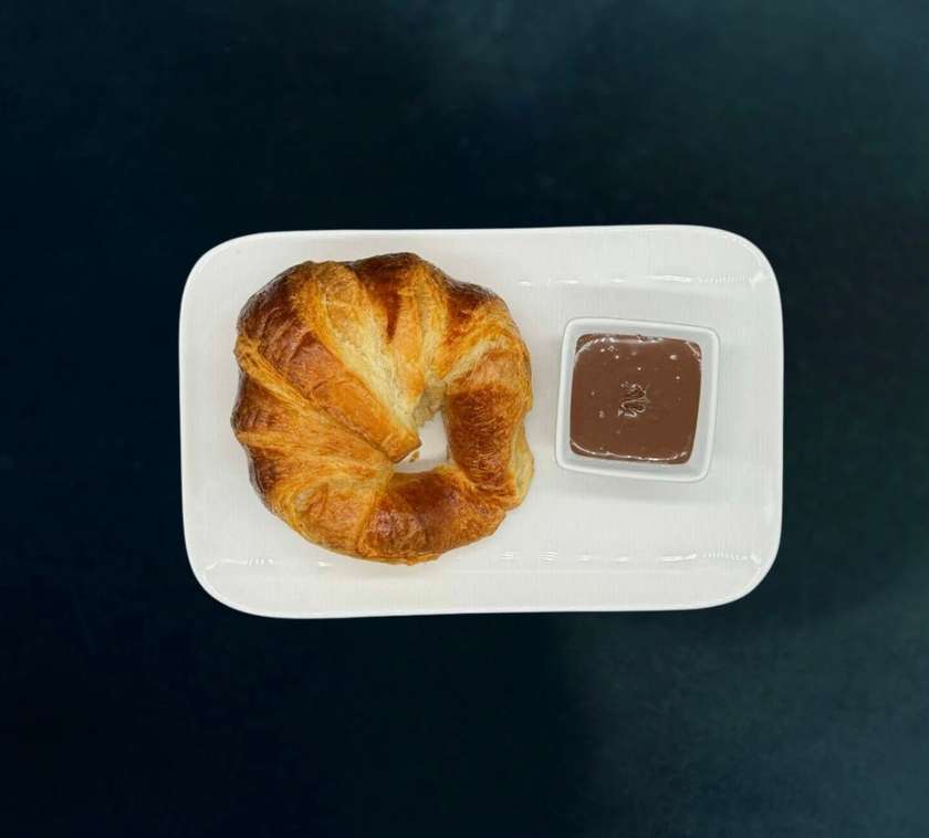 Croissant with Nutella