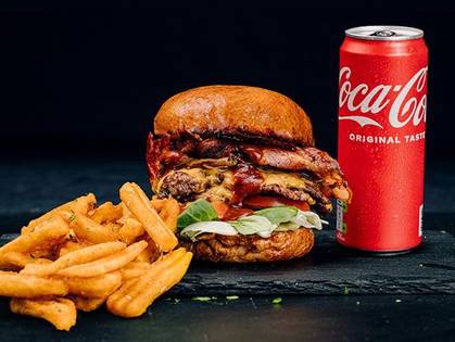 Bacon Double Smash Burger Menu