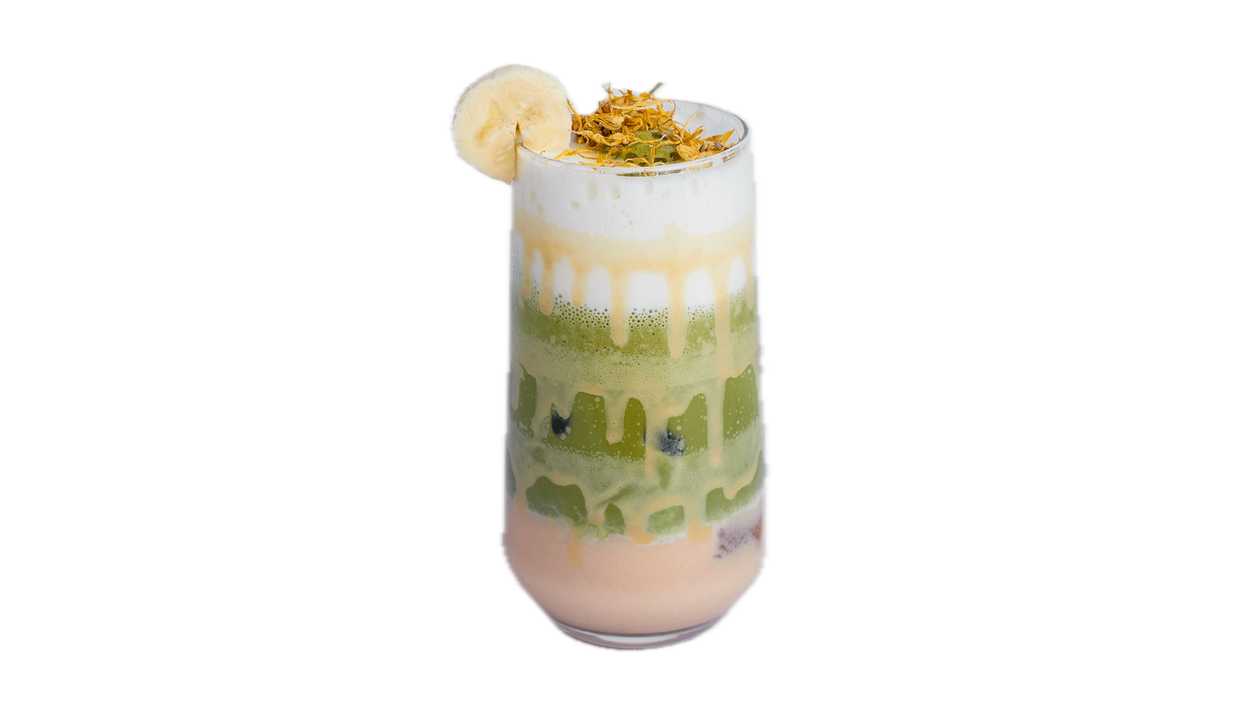 Banana & Peanut Butter Matcha Latt