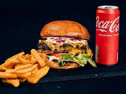 Cheese Double Smash Burger Menu