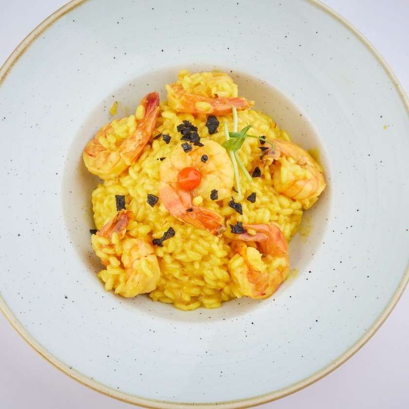 Shrimp risotto