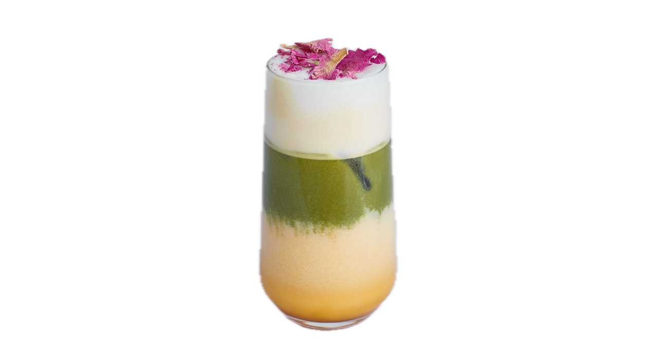 Passion Fruit Matcha Latte