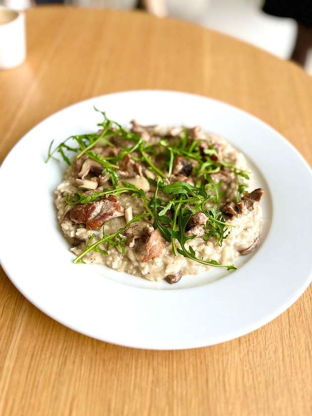 Risotto con Filetto di Maiale e Funghi