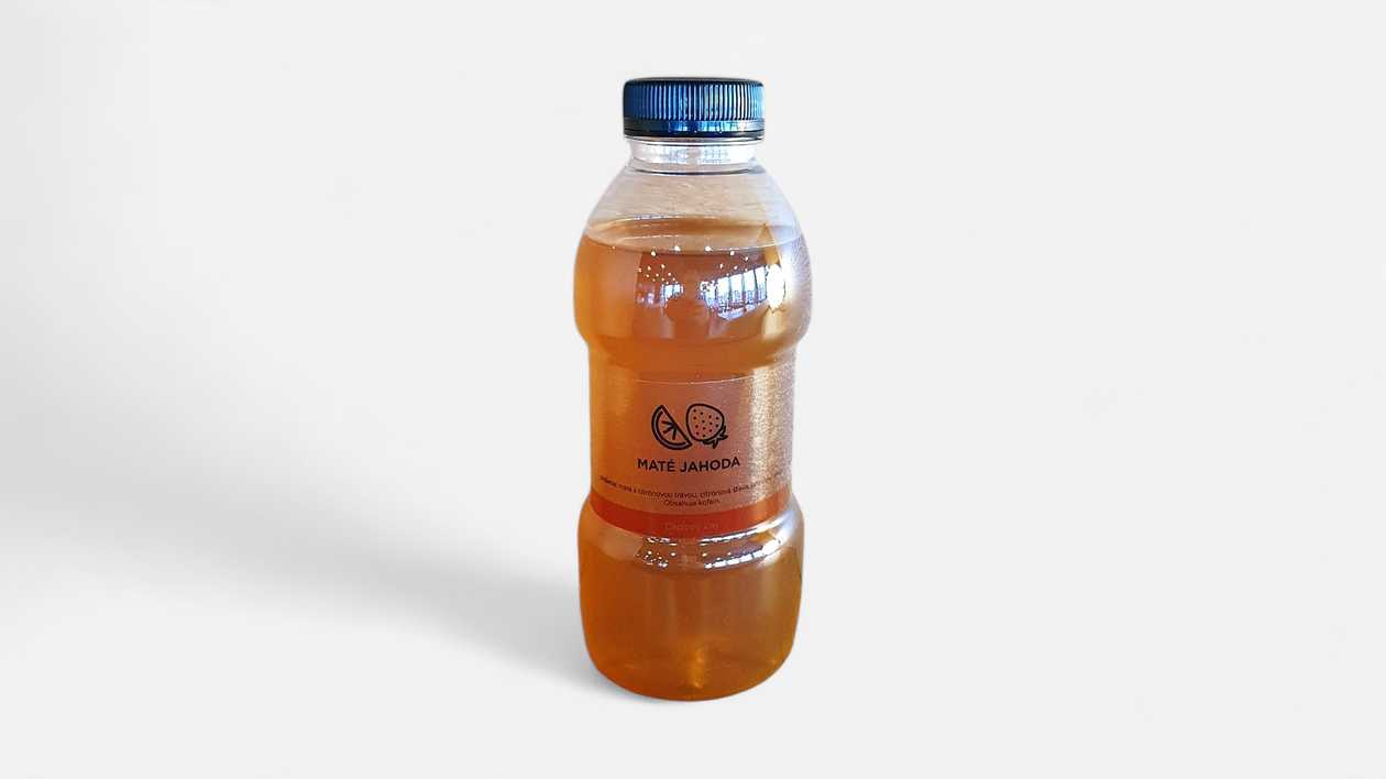 Domáci ľadový čaj Maté-jahoda 0,5l