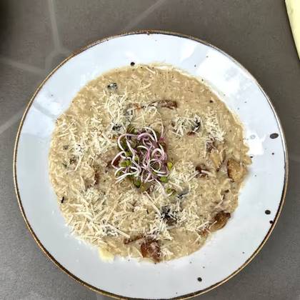 Zupa Dnia + Risotto z boczniakami