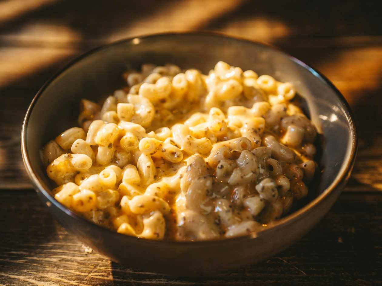 Mac'n'cheese with truffle pasta