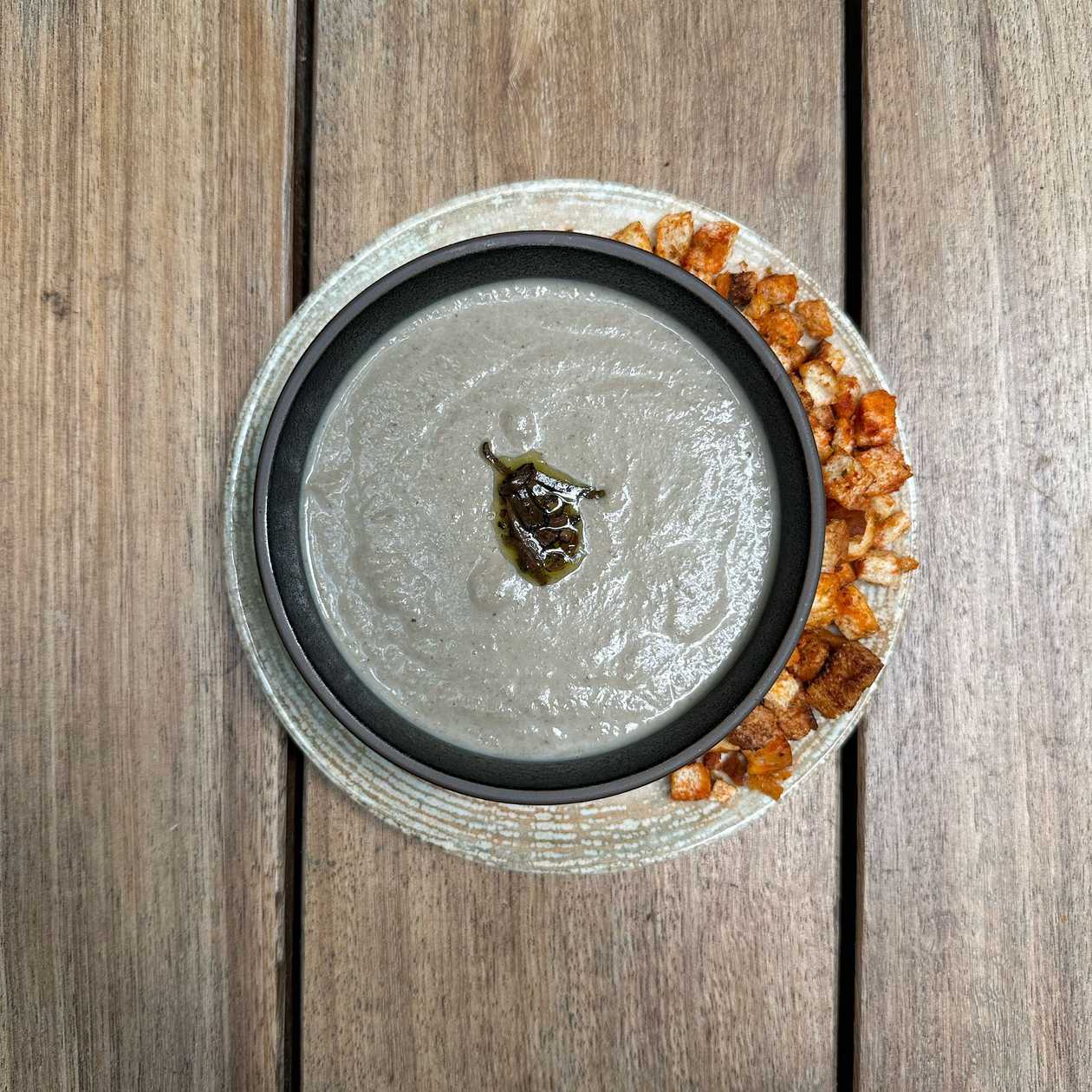 Cream of Mushroom Soup with Truffles
