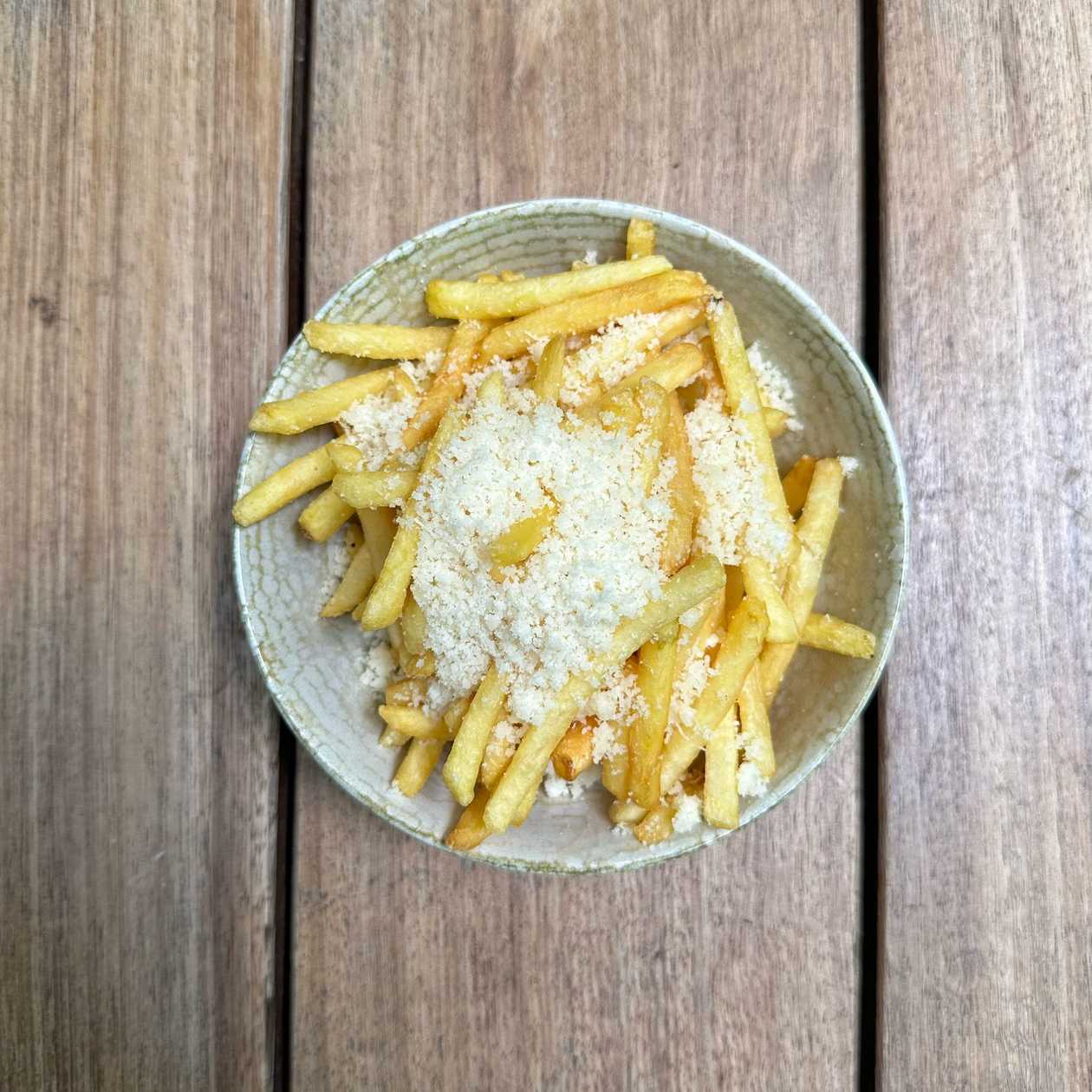 Aromatic herb fries with parmesan
