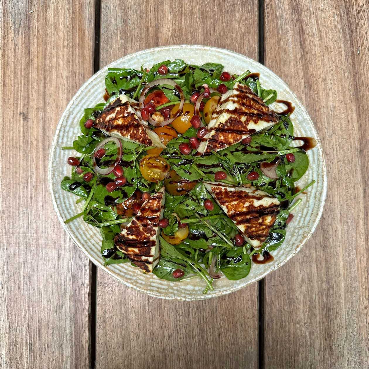 Halloumi and Pomegranate Salad