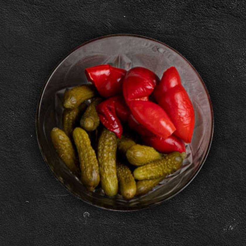 Assorted pickles