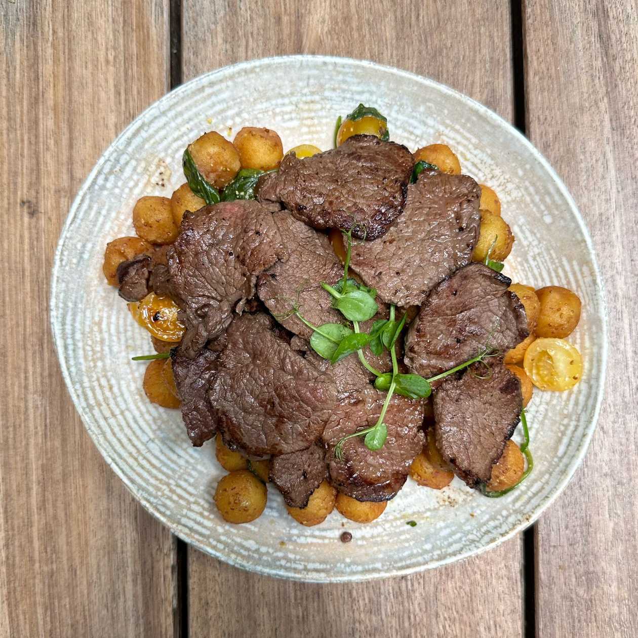 Filet mignon with noisette potato
