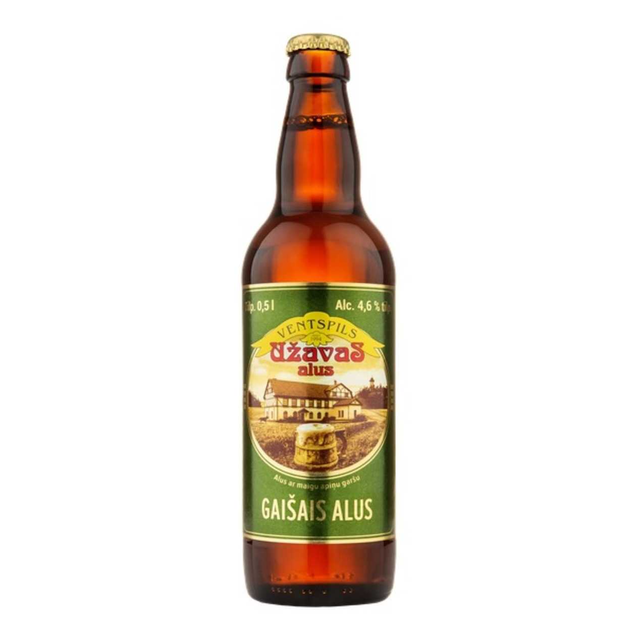 Gaišais alus, Užavas 4,60%, 500ml