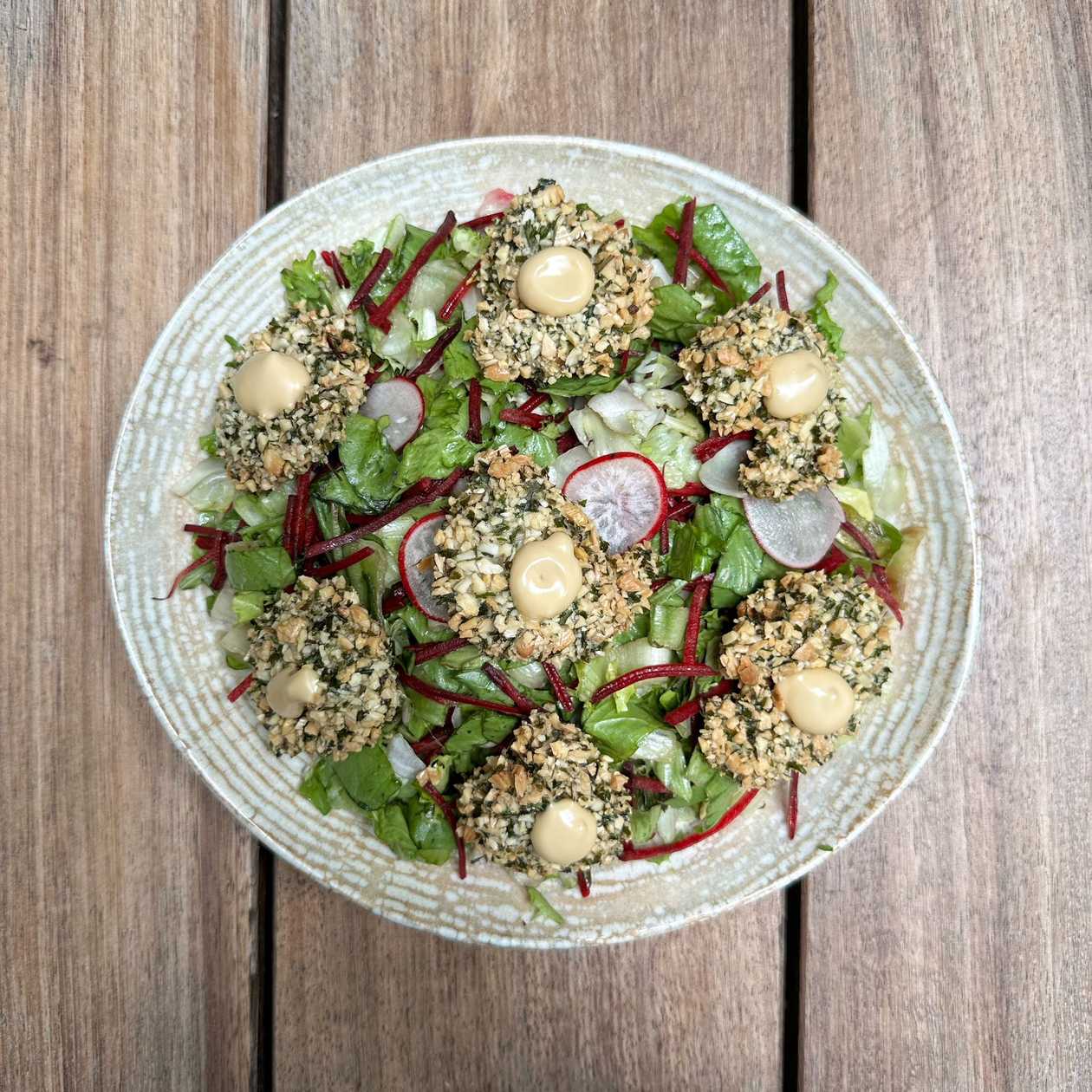 Almond crusted prawns