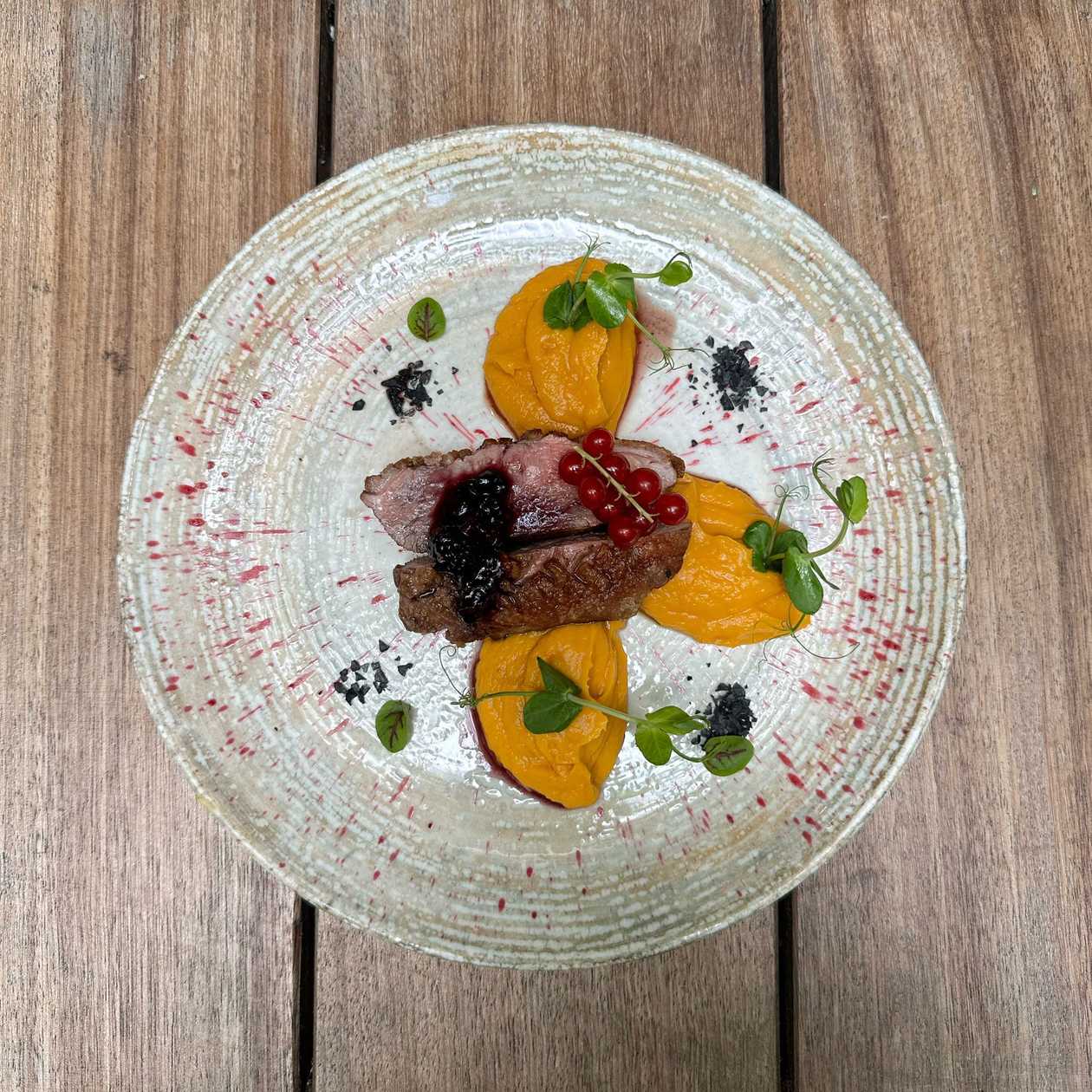 NEW! Duck Breast with Forest Fruit Sauce