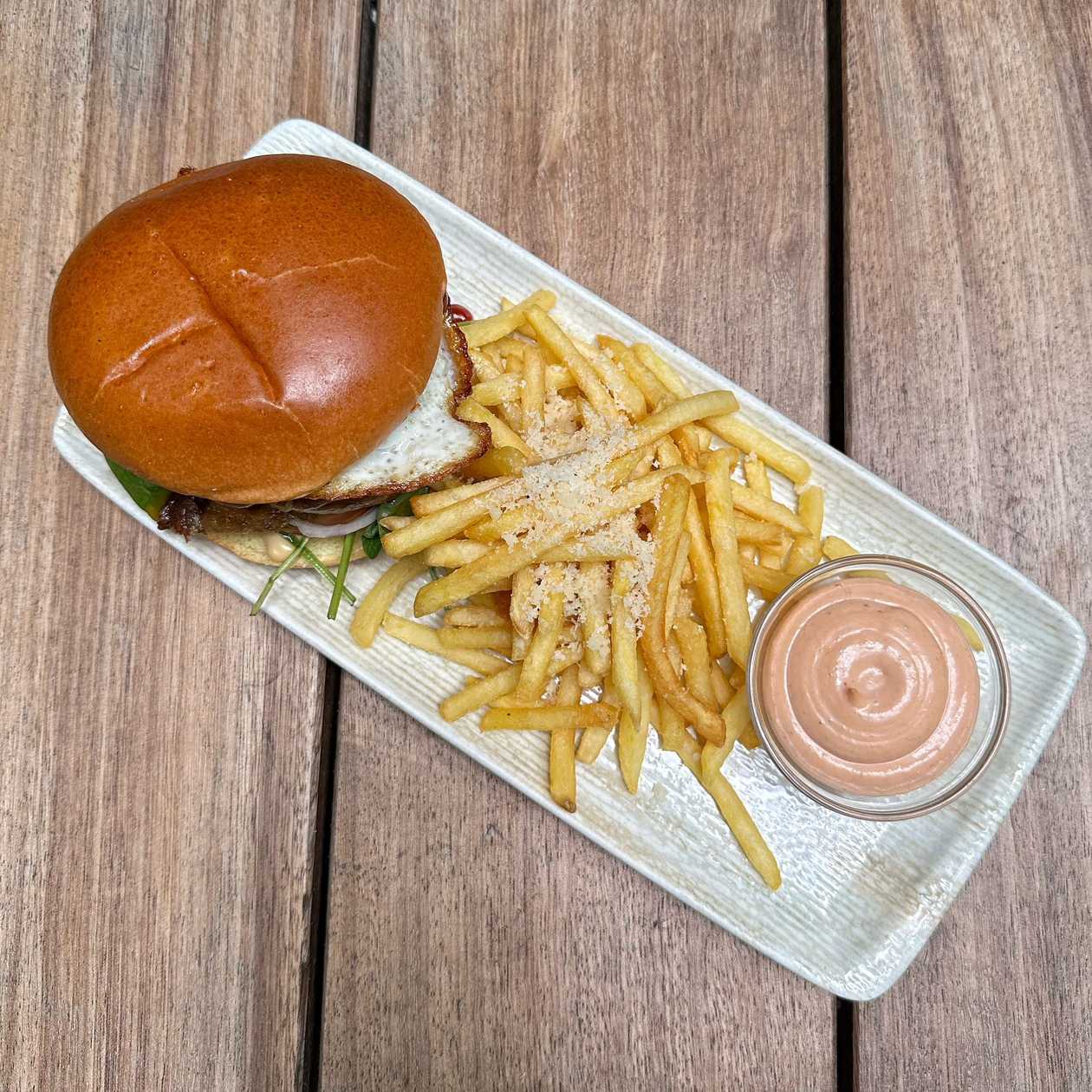 Duck burger