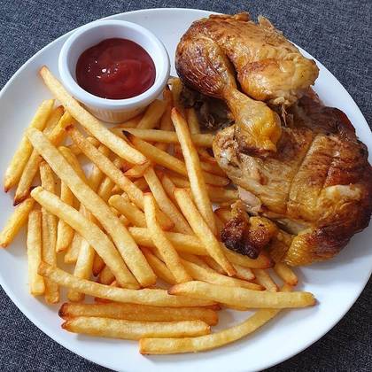 Chips with Grilled chicken