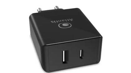Atlantis Universal Power Supply for Notebook 65W output 1xUSB 1xUSB-C PD.