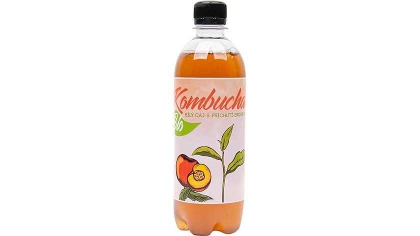 Kombucha bílý čaj s příchutí broskve
