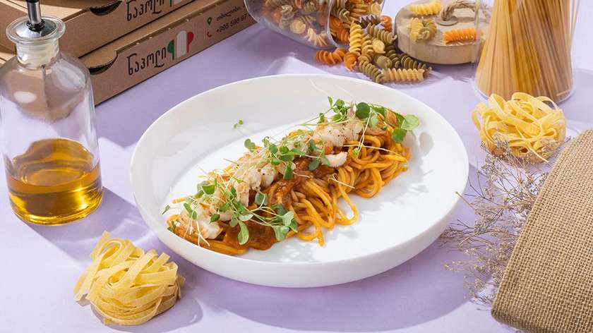 Shrimp pasta