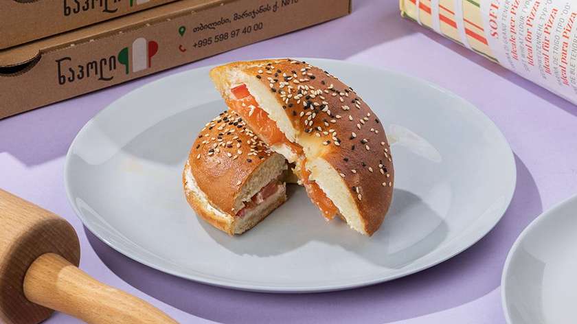 Salmon bagel