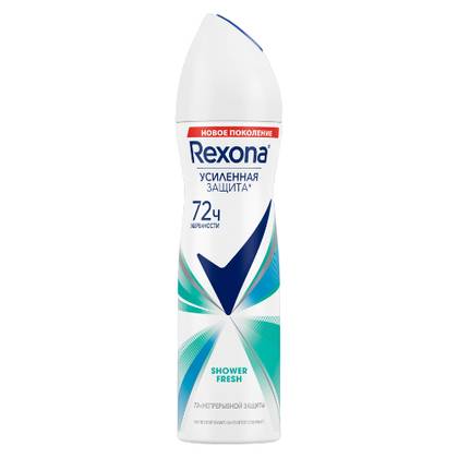 რექსონა - დეოდორანტი ფოშ დეო სპრეი Shower Fresh 150მლ 9511/9752/6461/6171
