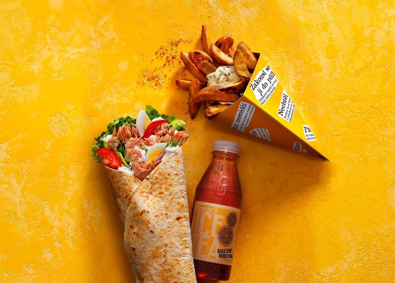 Tuna fish wrap menu