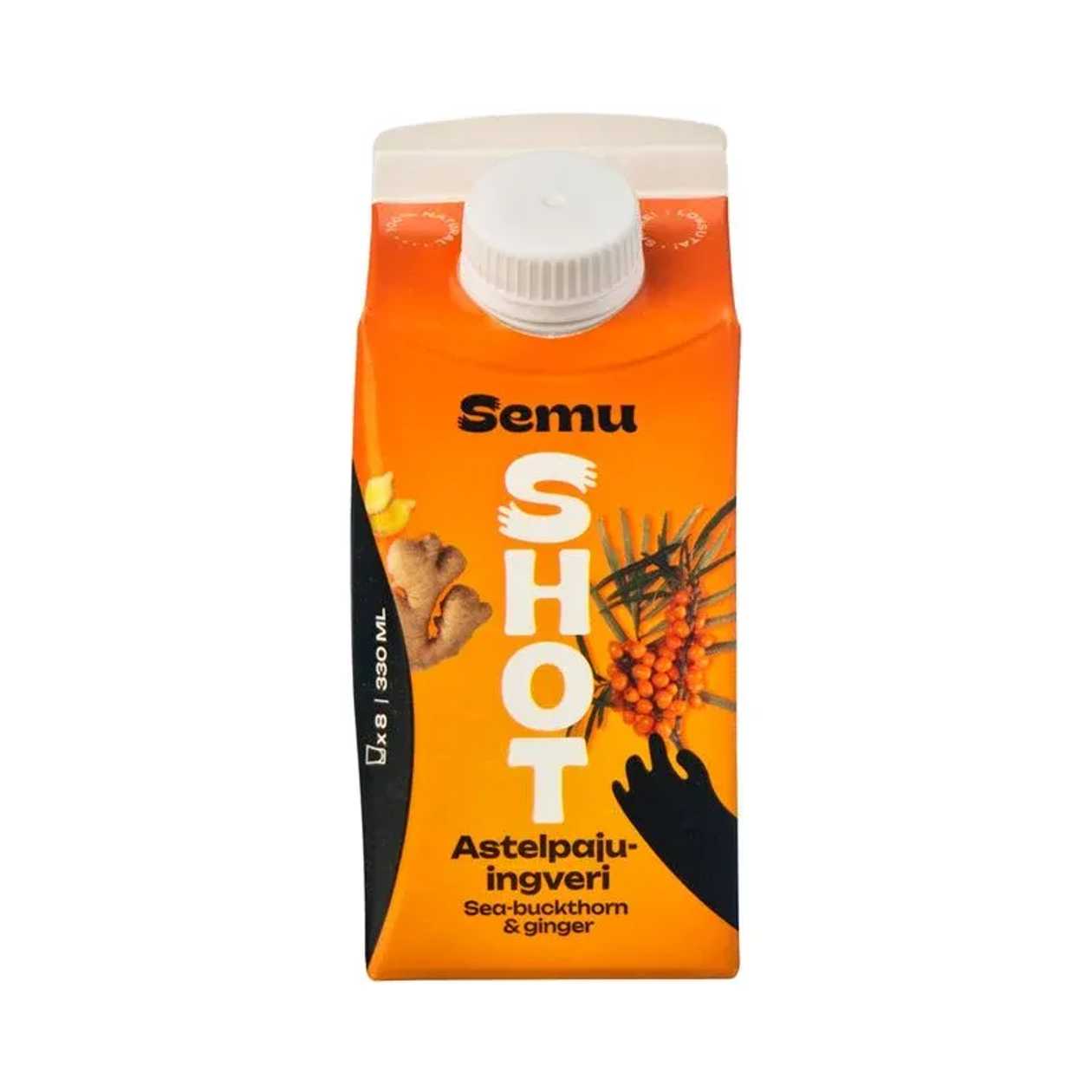 Semu, astelpaju-ingveri shot, 330ml