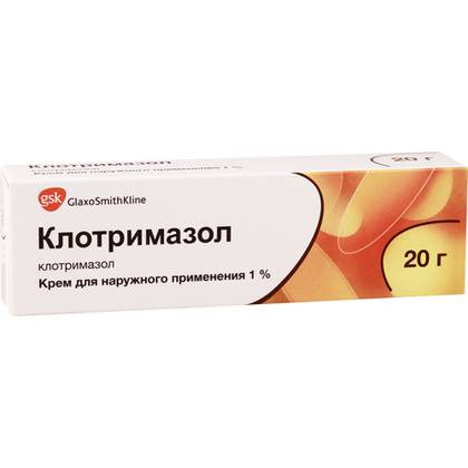 კლოტრიმაზოლი კრემი 1% 20გრ ტუბი /პოლ/ #1