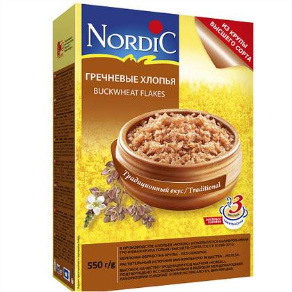 ნორდიკი - ფაფა ურძეო წიწიბურა 550გრ 80029/0291
