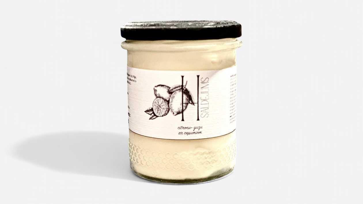 Lemon-Yuzu Ice Cream with Cookies 300g