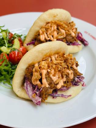 Bao Bun Slow Cooked pork teriyaki