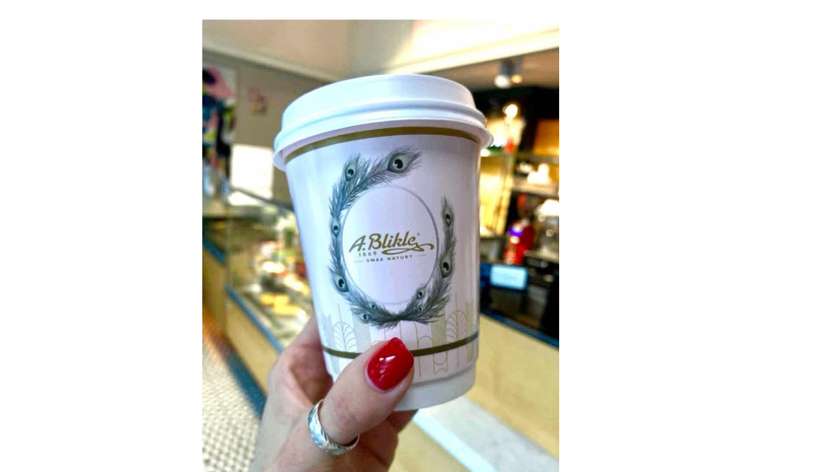 Cafe latte na mleku owsianym