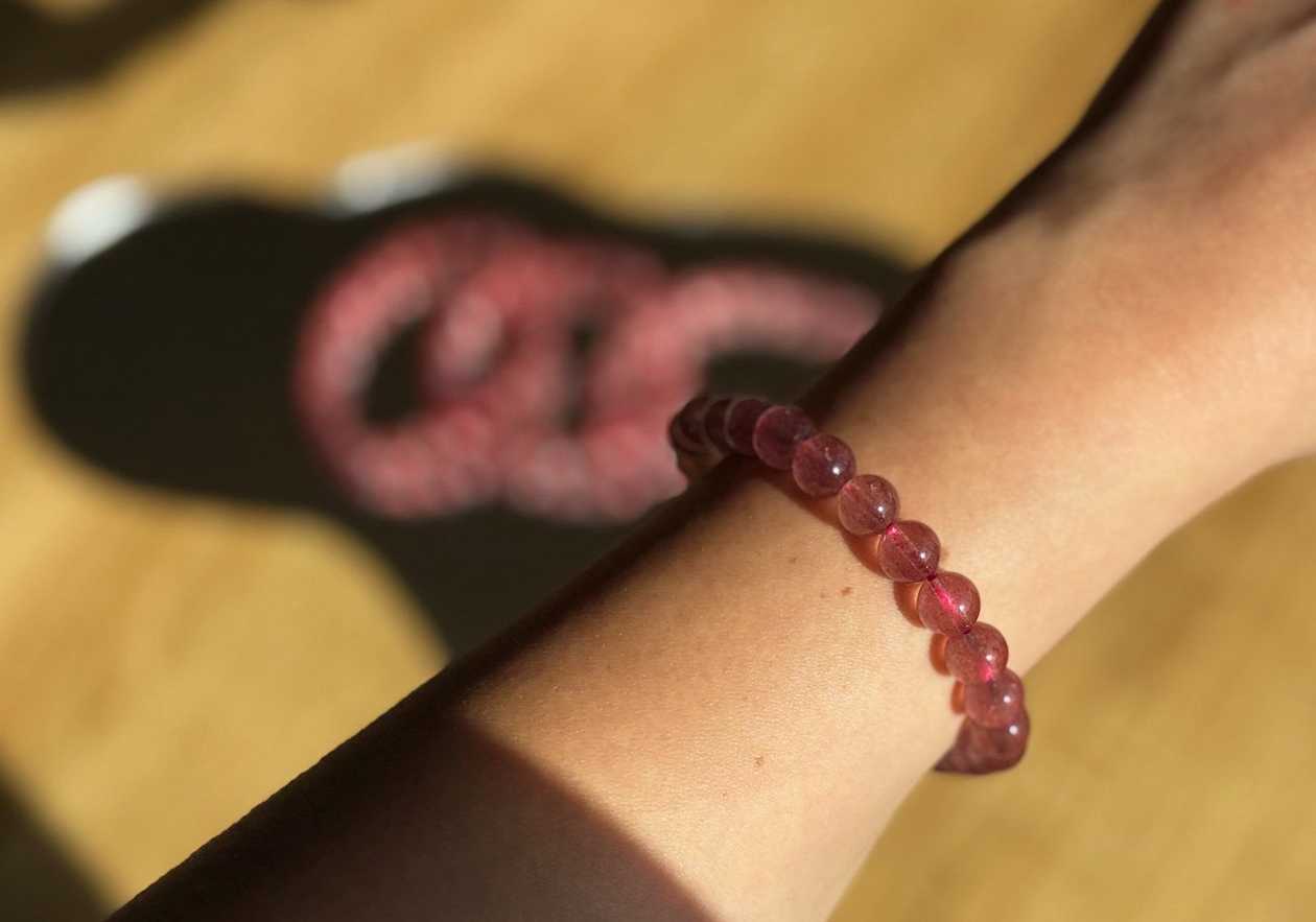 Strawberry Quartz Bracelet
