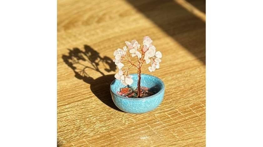 Rose Quartz Crystal Tree (105g)