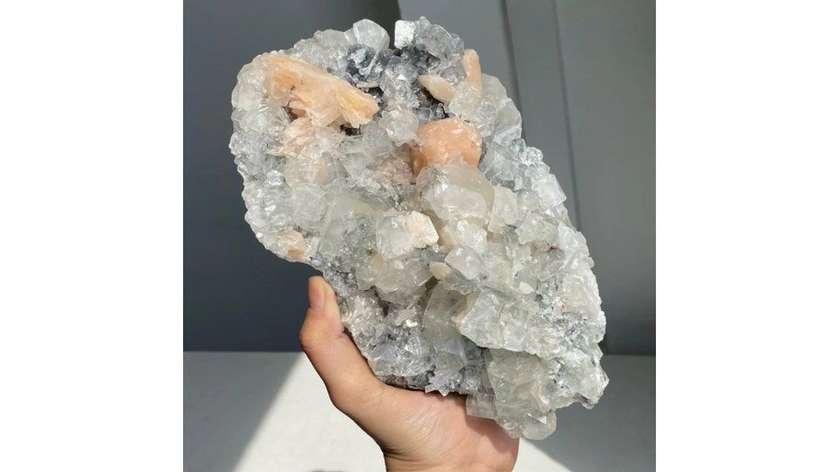 Celestial Bloom Stilbite & Apophyllite Cluster (1.96kg)