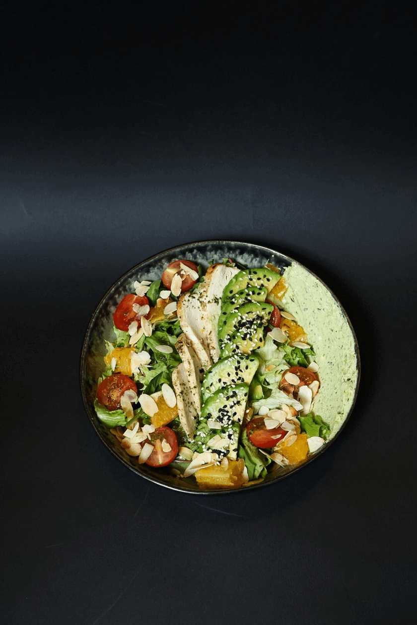 Chicken and avocado salad