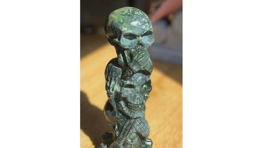 Green Jade "See No Evil, Hear No Evil, Speak No Evil" (1.35kg)