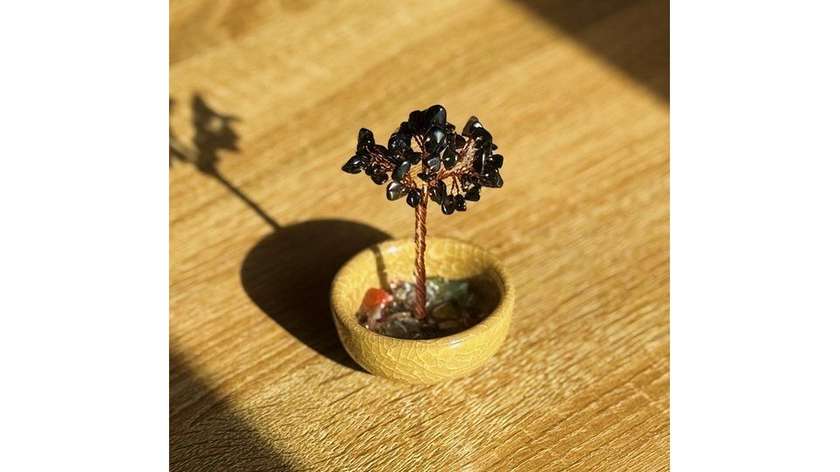 Black Obsidian Crystal Tree (105g)